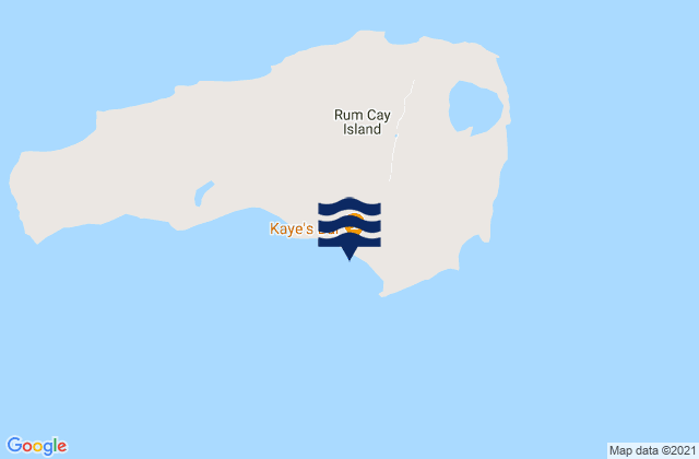 Port Nelson, Bahamasの潮見表地図