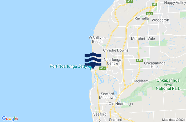 Port Noarlunga, Australiaの潮見表地図