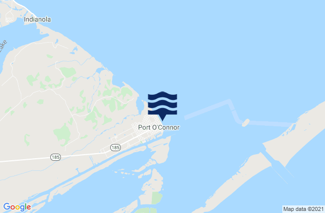 Port O'Connor, United Statesの潮見表地図