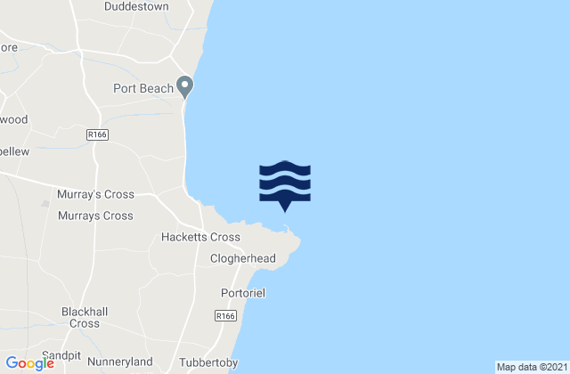 Port Oriel, Irelandの潮見表地図