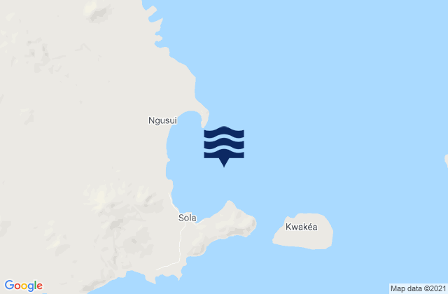 Port Patteson Banks Islands, New Caledoniaの潮見表地図