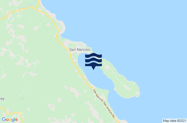 Port Pusgo, Philippinesの潮見表地図