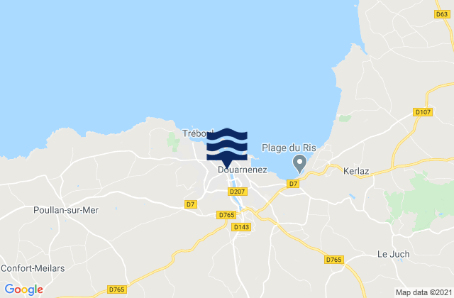 Port Rhu, Franceの潮見表地図