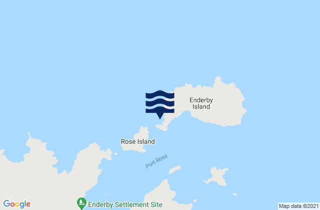 Port Ross, New Zealandの潮見表地図