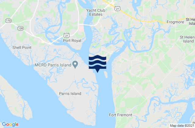 Port Royal, United Statesの潮見表地図
