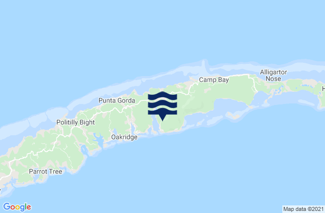 Port Royal, Hondurasの潮見表地図