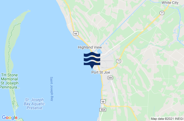 Port Saint Joe (St. Joseph Bay), United Statesの潮見表地図