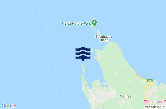 Port San Miguel (Ticao Island), Philippinesの潮見表地図