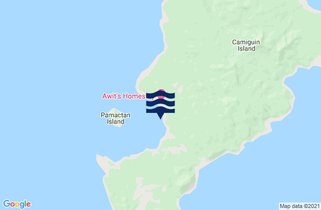 Port San Pio Quinto (Camiguin Island), Philippinesの潮見表地図