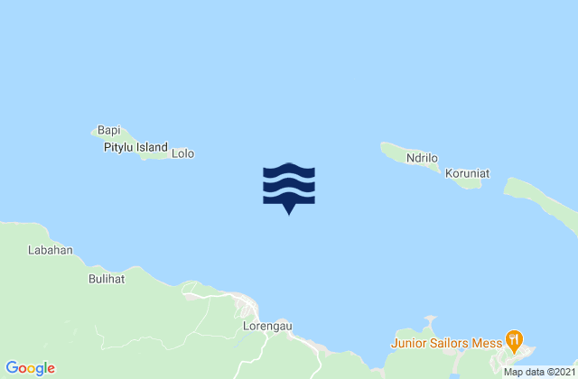Port Seeadler, Manus, Admiralty Islands, Papua New Guineaの潮見表地図