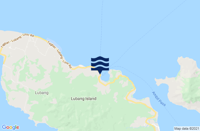 Port Tilig (Lubang Island), Philippinesの潮見表地図