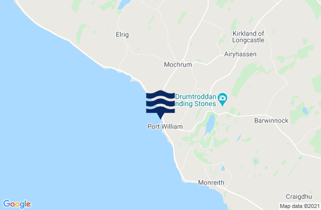 Port William, United Kingdomの潮見表地図