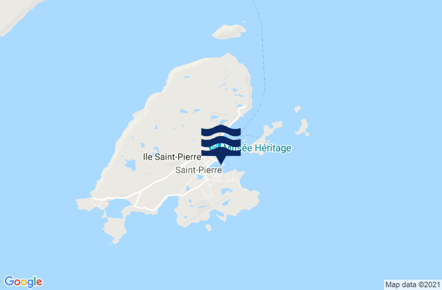 Port de Saint-Pierre, Saint Pierre and Miquelonの潮見表地図