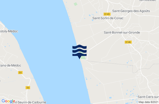 Port de Vitrezay, Franceの潮見表地図
