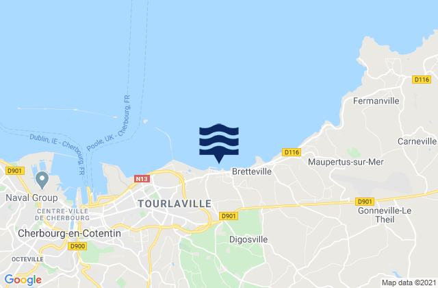 Port du Becquet, Franceの潮見表地図