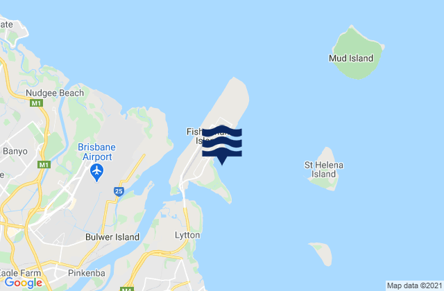 Port of Brisbane, Australiaの潮見表地図