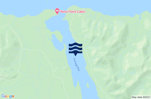 Portage Bay, United Statesの潮見表地図