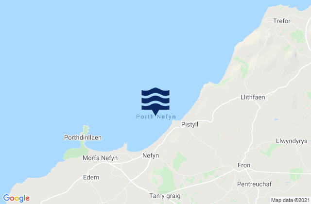 Porth Nefyn, United Kingdomの潮見表地図