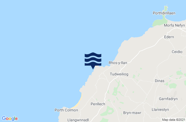 Porth Ysgaden, United Kingdomの潮見表地図