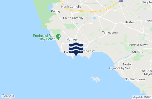 Porthcawl Harbour, United Kingdomの潮見表地図