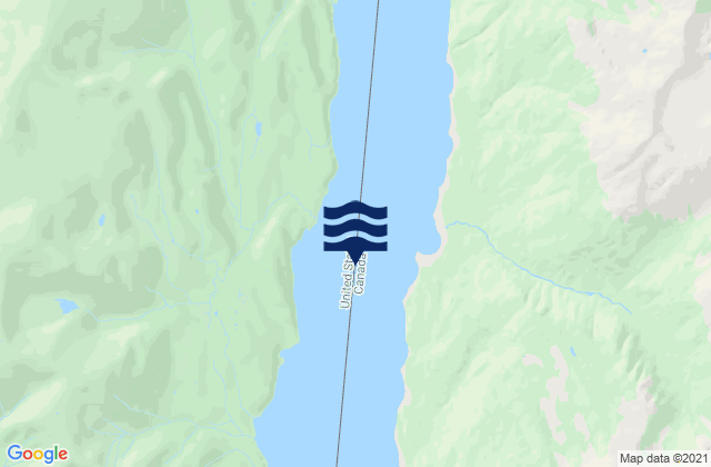 Portland Canal, United Statesの潮見表地図