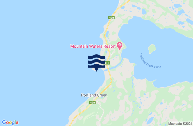 Portland Cove, Canadaの潮見表地図
