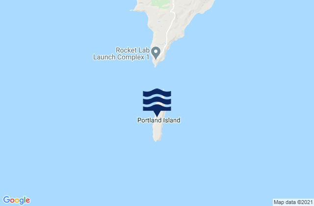 Portland Island, New Zealandの潮見表地図
