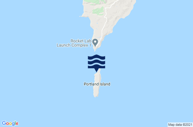 Portland Island, New Zealandの潮見表地図