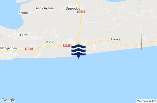 Porto-Novo, Beninの潮見表地図