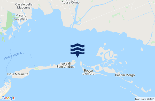 Porto Buso, Italyの潮見表地図