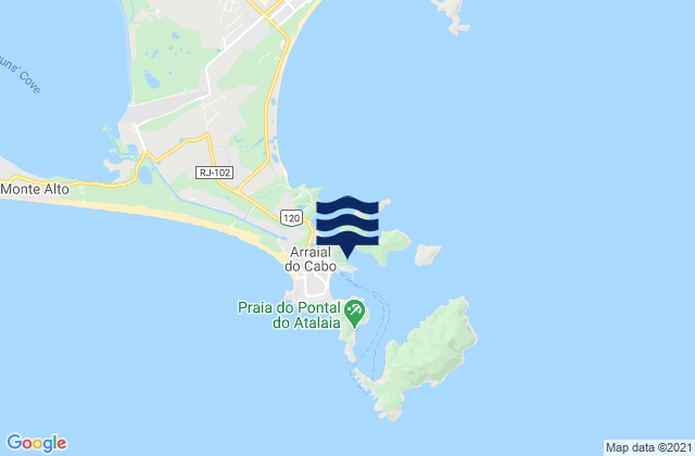 Porto Do Forno, Brazilの潮見表地図