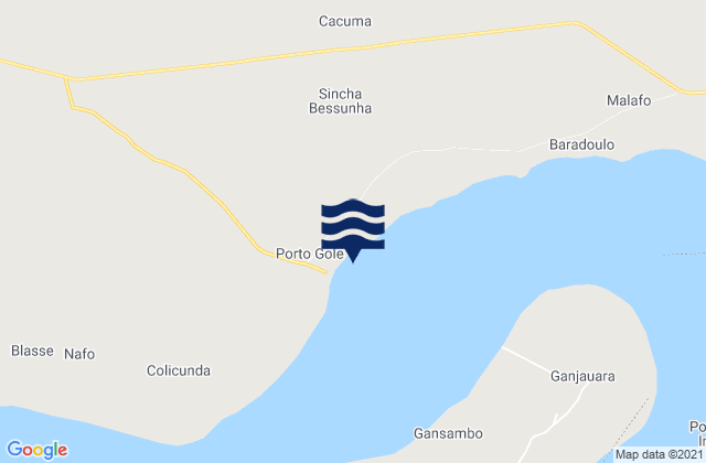 Porto Gole, Guinea-Bissauの潮見表地図