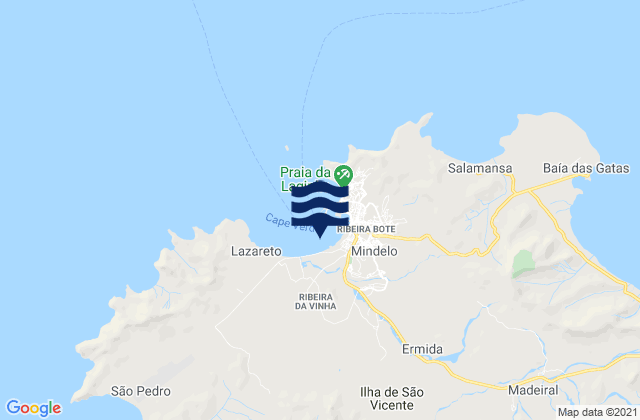 Porto Grande, Cabo Verdeの潮見表地図