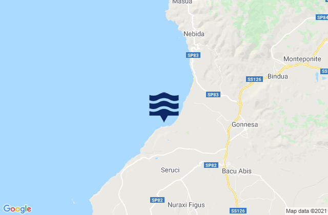 Porto Paglia, Italyの潮見表地図