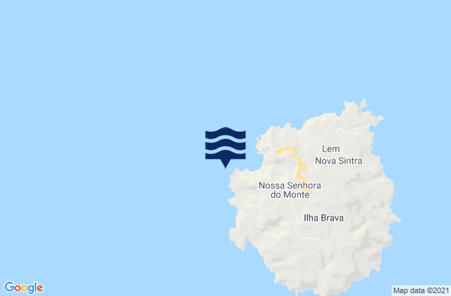 Porto da Faja Brava Island, Cabo Verdeの潮見表地図