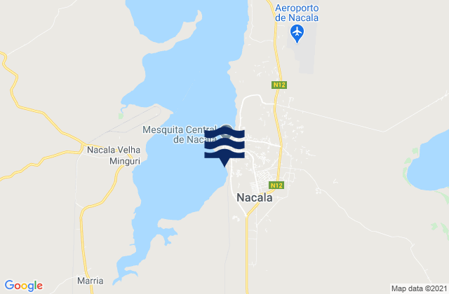 Porto de Nacala, Mozambiqueの潮見表地図