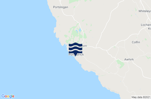 Portpatrick, United Kingdomの潮見表地図