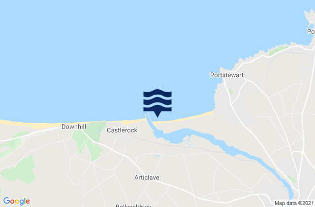 Portstewart Strand, United Kingdomの潮見表地図