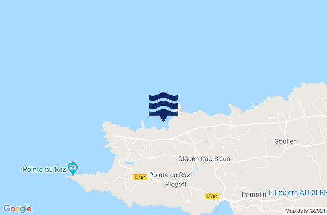Porz Theolen, Franceの潮見表地図
