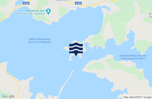 Posiet Gulf of Posiet, Russiaの潮見表地図