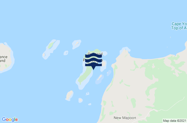 Possession Island, Australiaの潮見表地図