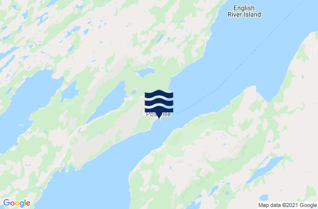 Postville, Canadaの潮見表地図