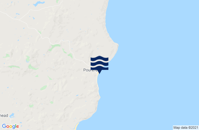 Pourerere, New Zealandの潮見表地図