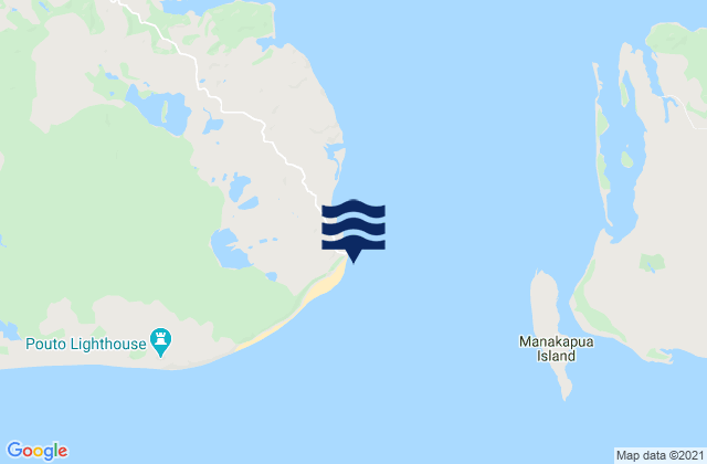 Pouto Point, New Zealandの潮見表地図