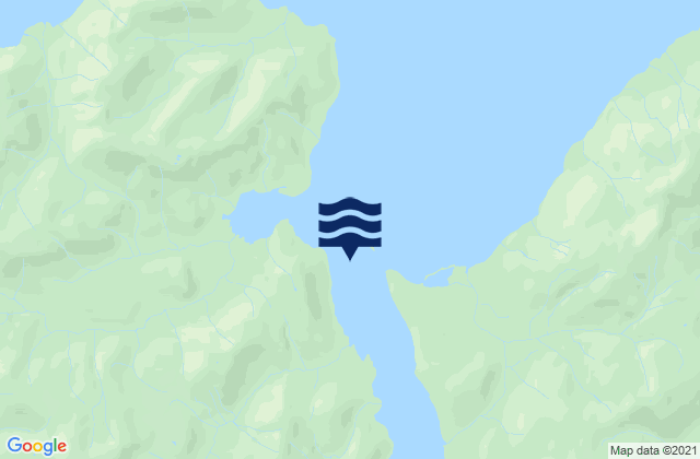 Povorotni Island 0.23 n.mi. WSW of, United Statesの潮見表地図