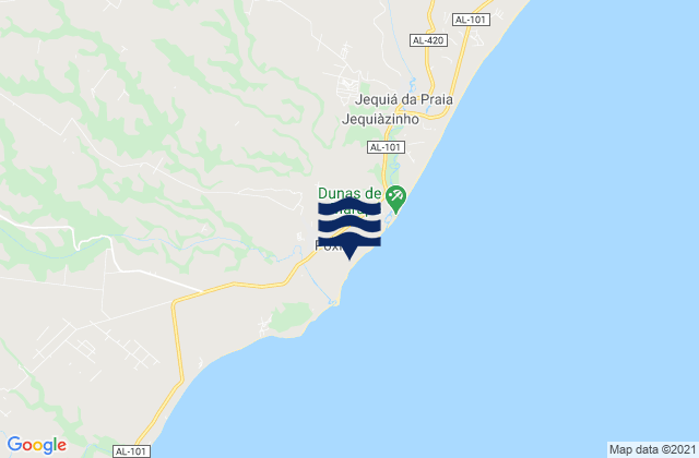 Poxim, Brazilの潮見表地図