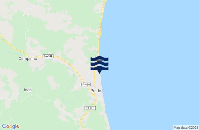 Prado, Brazilの潮見表地図