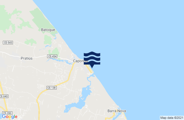 Praia Barra do Caponga, Brazilの潮見表地図
