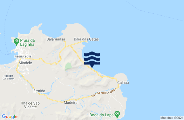 Praia Grande, Cabo Verdeの潮見表地図
