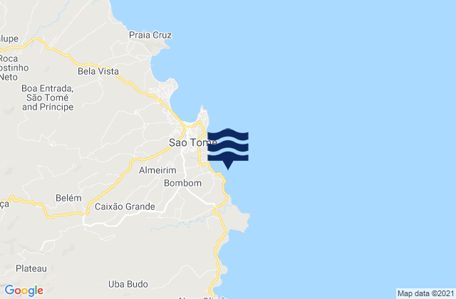 Praia Pantufo, Sao Tome and Principeの潮見表地図